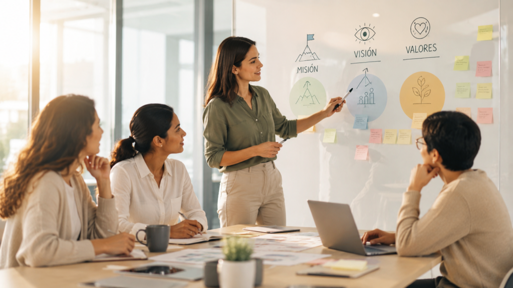 Mision Vision Valores organizacion definicion diferencias ejemplos empresa gestion empresarial