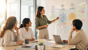 Mision Vision Valores organizacion definicion diferencias ejemplos empresa gestion empresarial